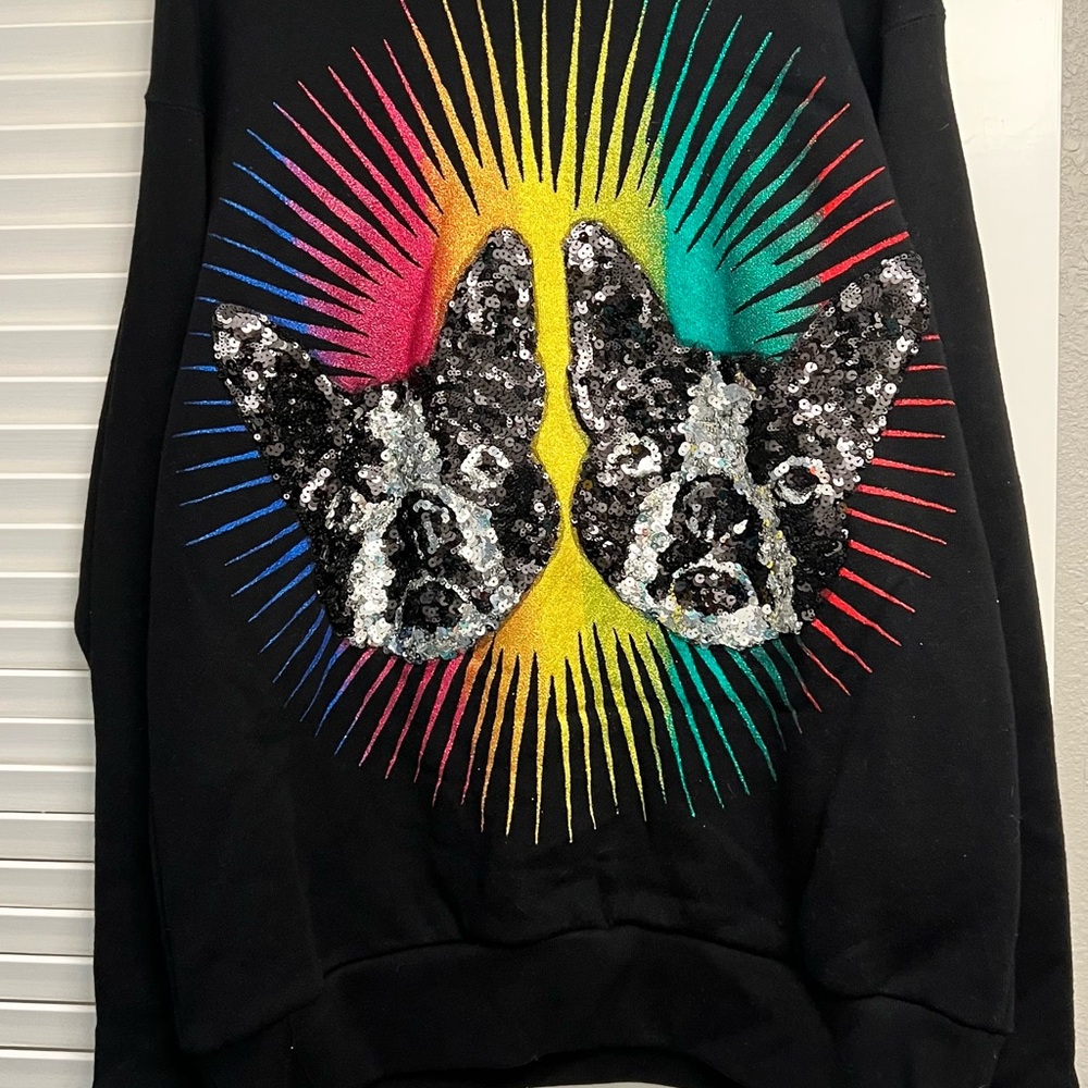 New Sequin Bosco and Orso Black Sweatshirt